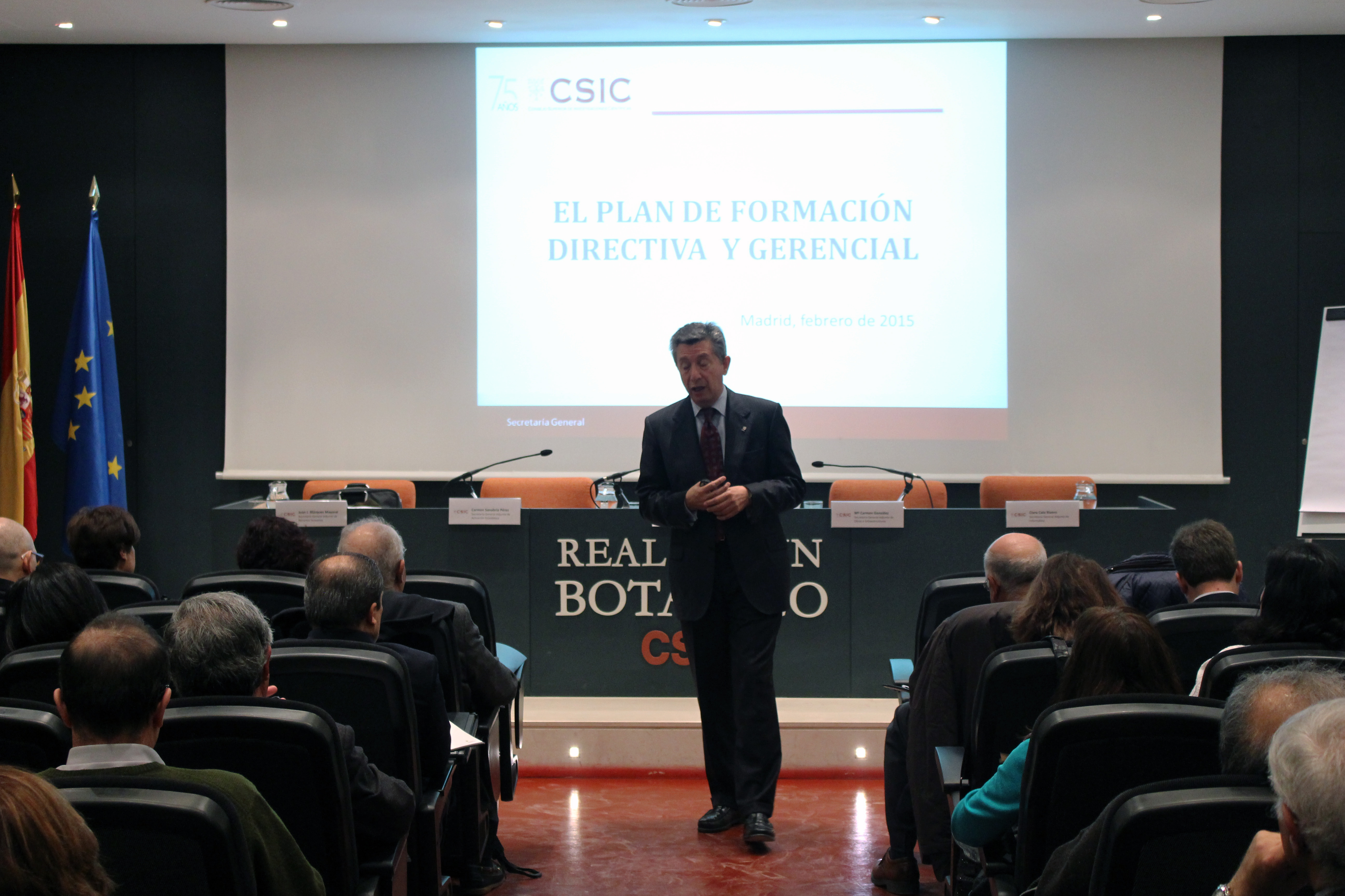 Intervención del secretario general del CSIC, Alberto Sereno