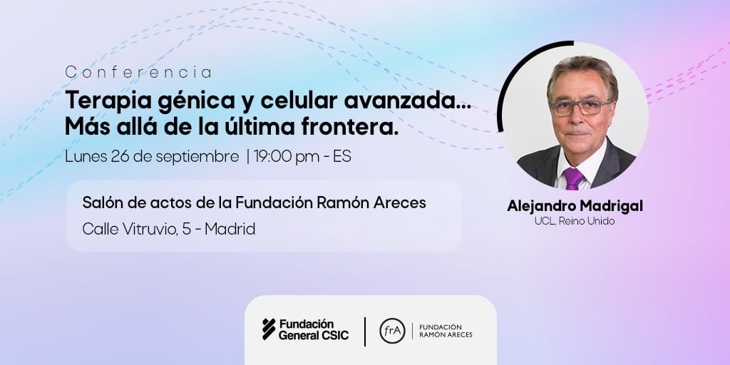 Conferencia del profesor Alejandro Madrigal en la Fundación Ramón Areces